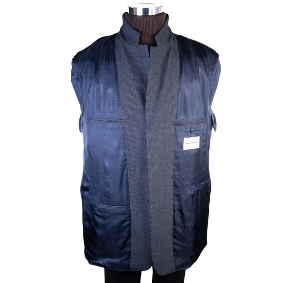 Pronto Uomo Men's Sport Coat Blazer Jacket Two Button Textured Wool Size 48L - Picture 9 of 13